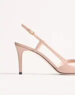 Valentino Vlogo Signature Slingback Calfskin Pump With Jewel Logo 80Mm - Image 2